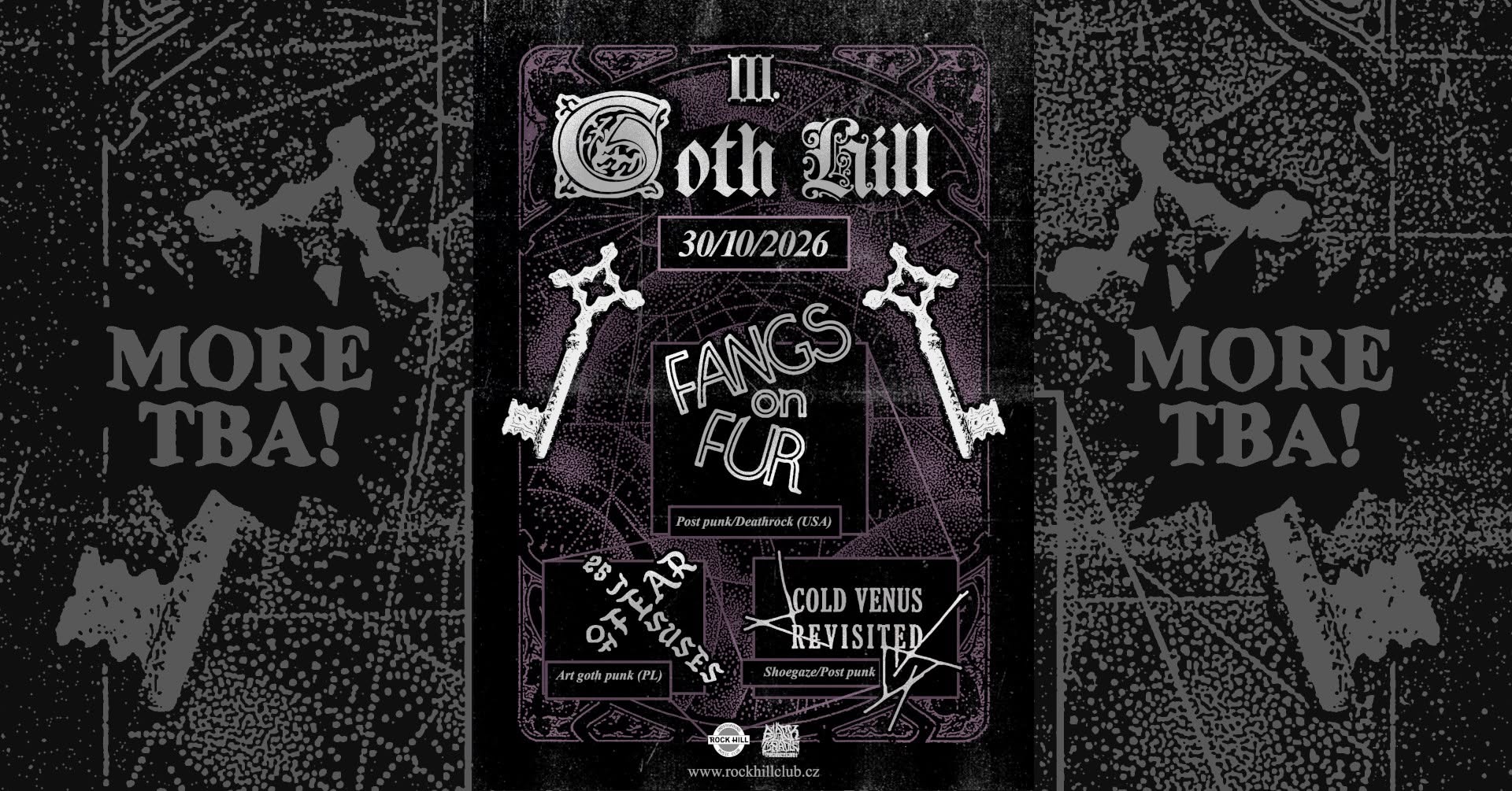 Goth Hill III. | Underground Goth Music festival od Fangs On Fur, Cold Venus Revisited, 25 Jesuses of Fear